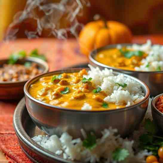 Dal Bhat - Classic Nepali Rice & Curry Recipe